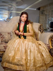 Golden Handwork Bridal Lehenga Set