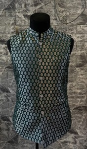 Black modicoat with silver detailing