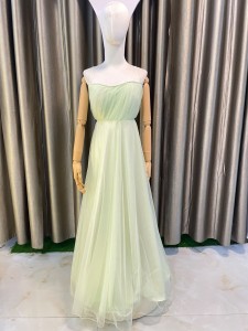Light Lemon Green Simple String Gown - GMLiLeGr041