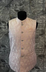 Peach modicoat with detailing