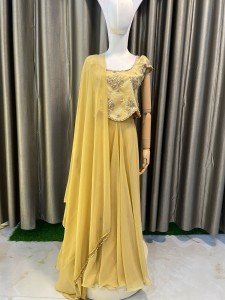 Golden Simple SKirt Set