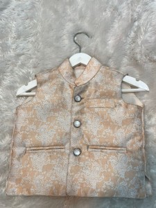 Peach baby Modicoat with Silver details