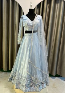 ICE BLUE LEHENGA